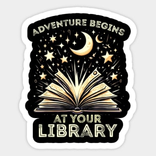 Adventure Begins At Your Library 2024 Sticker